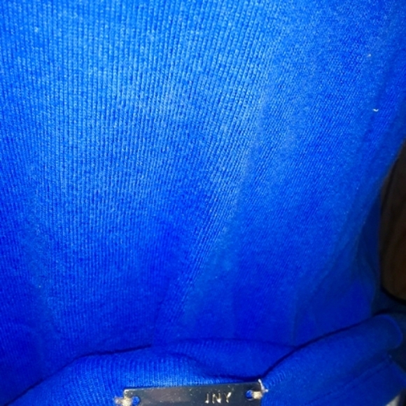 Womans Large Blue Blouse Elegant Top - Picture 2 of 4